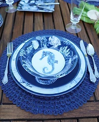 Certified International Sea Life Set of 6 Salad Plate 9", Service For 6
