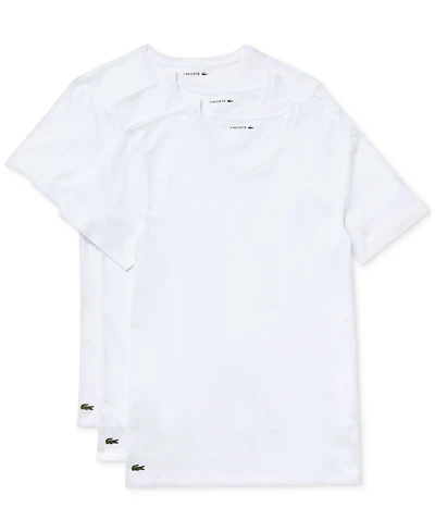 Lacoste Men's 3-Pack Slim-Fit V-Neck Undershirts