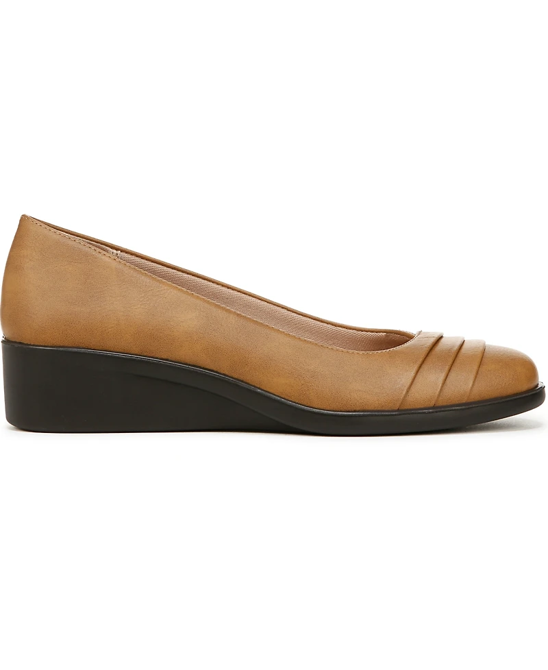 LifeStride Women's Jenna Wedge Slip On Loafers