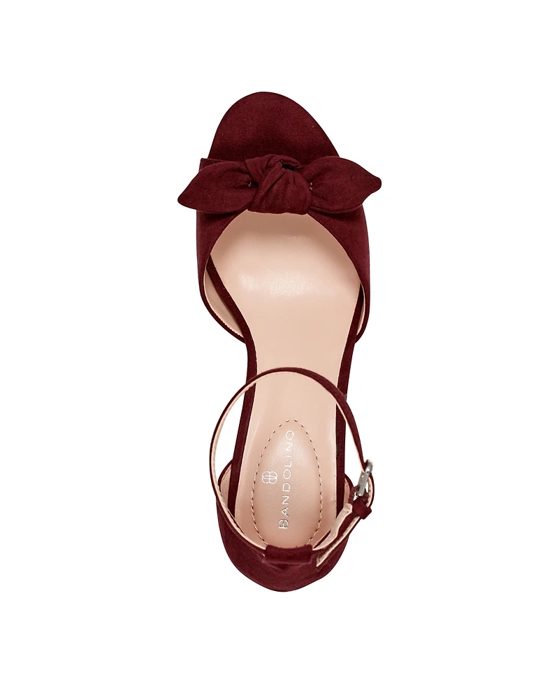 Bandolino Women's Andora Bow Kitten Heel Sandals