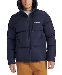 Champion Men's Quilted Full-Zip Hooded Puffer Jacket