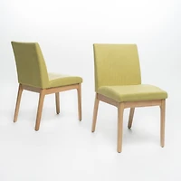 Streamdale Comfortable and Stylish Gray Linen Blended Fabric Dining Chairs