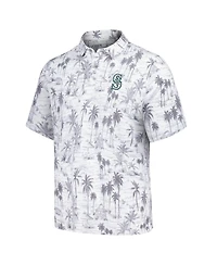 Tommy Bahama Men's Gray Seattle Mariners Sport Cabana Shores IslandZone Tri-Blend Polo