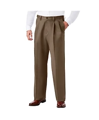 KingSize Big & Tall Relaxed Fit Wrinkle-Free Expandable Waist Pleated Pants