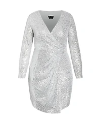 City Chic Plus Razzle Dress