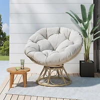 Streamdale Mia Papasan Swivel Chair for Outdoor Comfort