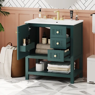 Streamdale 30" Transitional Bathroom Vanity Combo with Sink