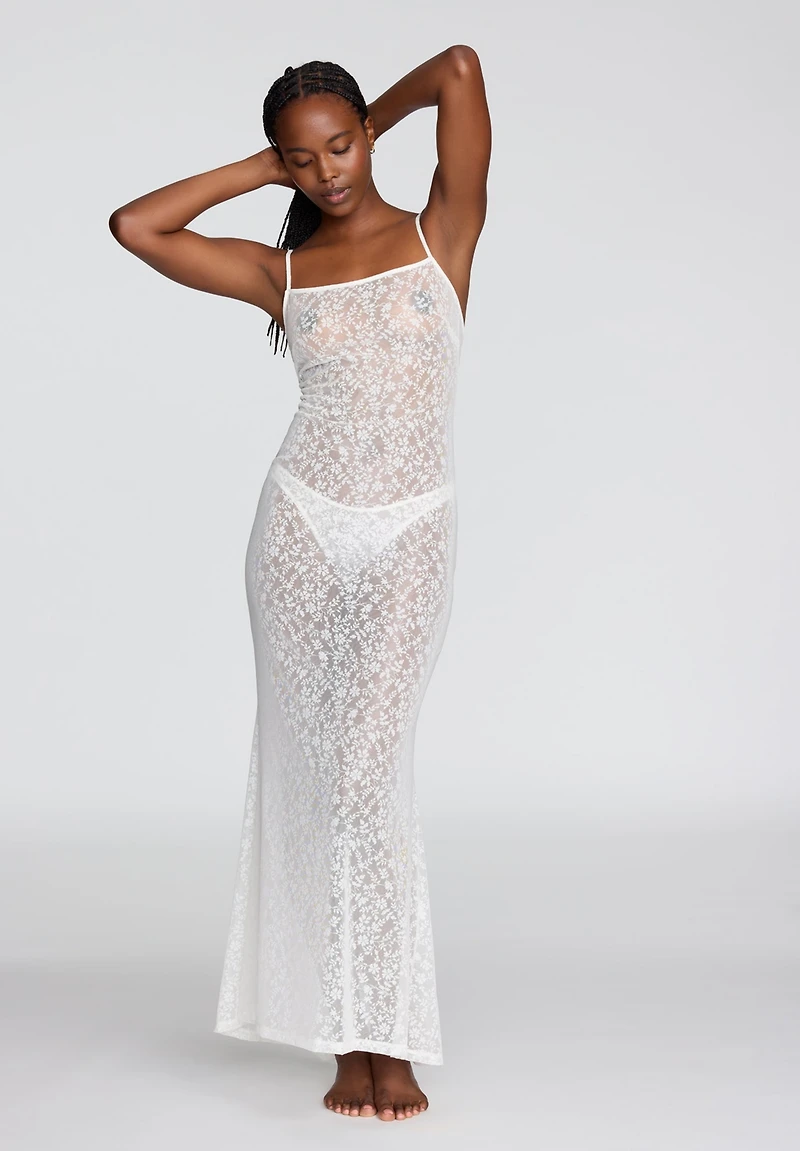 Cuup Women's The Long Slip Dress - Botanical Lace