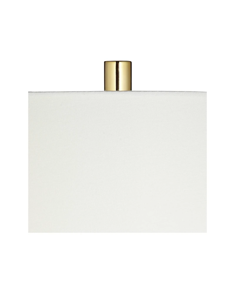 Possini Euro Design Wayne 29 1/4" Tall Modern Glam End Table Lamp Usb Port Brass Finish Metal Crystal Single Living Room Charging