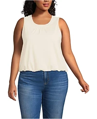 Lands' End Plus Lightweight Jersey Tank Top