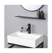 Aquaterior 1 Hole Bathroom Round Faucet Cold & Hot Water for Undermount Vessel Sink Orb