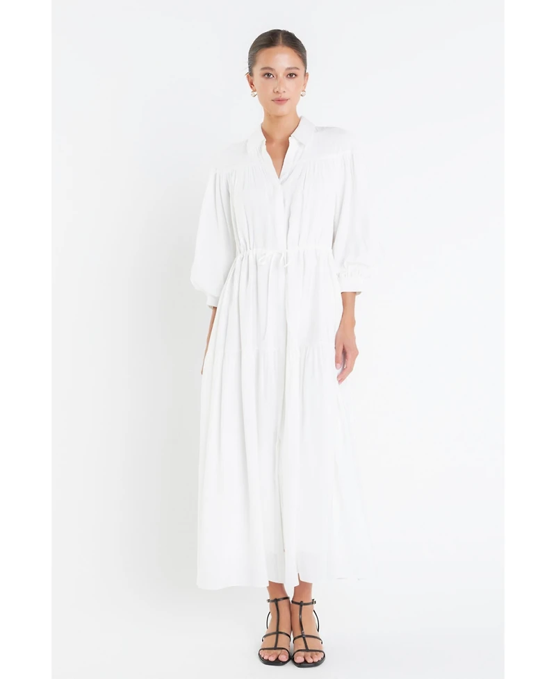 English Factory Women's Shirt Maxi Dress