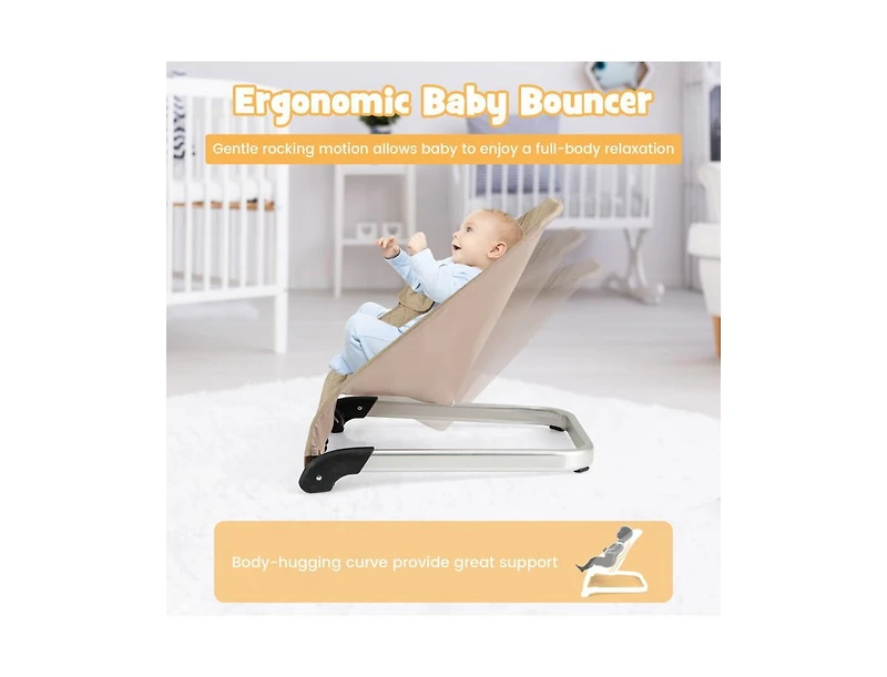 Slickblue Boys Bouncer Seat with Aluminum and Metal Frame
