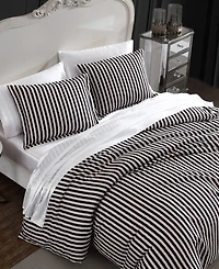 Betsey Johnson Wonderland Stripe 2 Piece Duvet Cover Set, Twin