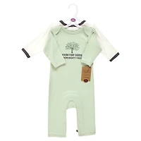Touched by Nature Baby Boys Unisex Organic Double Coverall Set