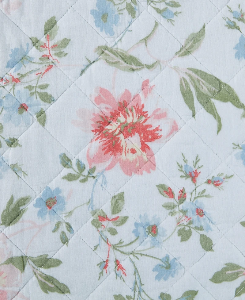 Laura Ashley Emilie Reversible 4 Piece Quilt Set, King