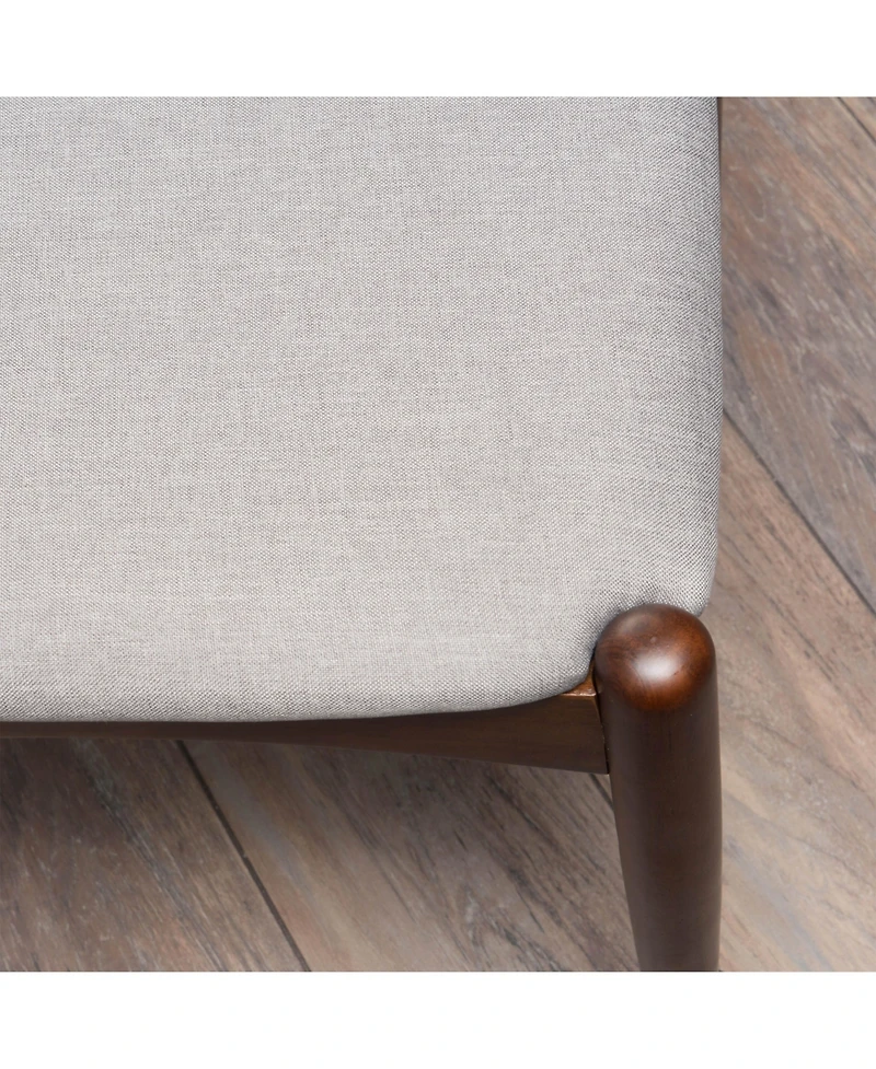 Streamdale Mid-Century Modern Upholstered Rubberwood Chair Set