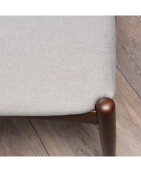 Streamdale Mid-Century Modern Upholstered Rubberwood Chair Set