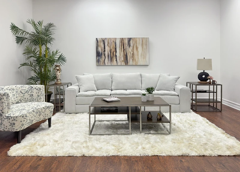 Streamdale Padena Metal and Wood Living Room Table Set (3-Piece)