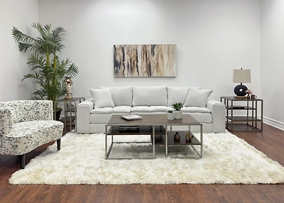 Streamdale Padena Metal and Wood Living Room Table Set (3-Piece)