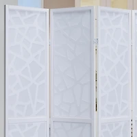 Streamdale Furniture Giyano 4 Panel Screen Room Divider, White