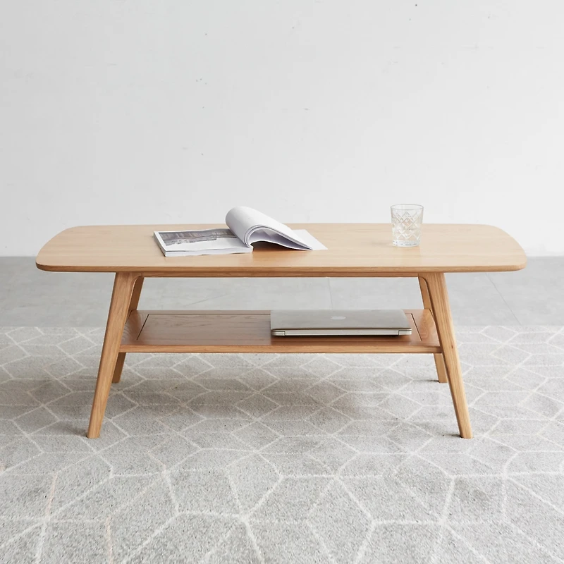 Streamdale Solid Wood Coffee Table with Amplified Storage and Enduring Charm