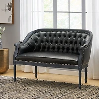 Streamdale Furniture Luxurious Tufted Loveseat French Country Charm with Unmatched Comfort
