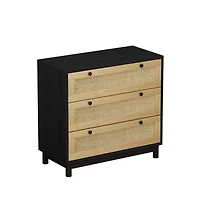 Streamdale Furniture Rattan Dresser with Woven Drawers | Ample Storage Space | Durable & Stylish