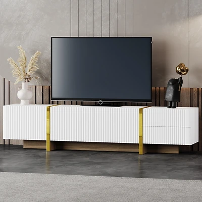 Streamdale Modern Tv Stand with Discreet Cable Management