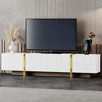 Streamdale Modern Tv Stand with Discreet Cable Management