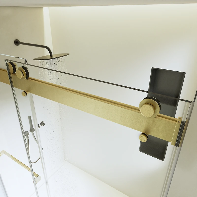 Streamdale Adjustable Semi-Frameless Sliding Shower Door