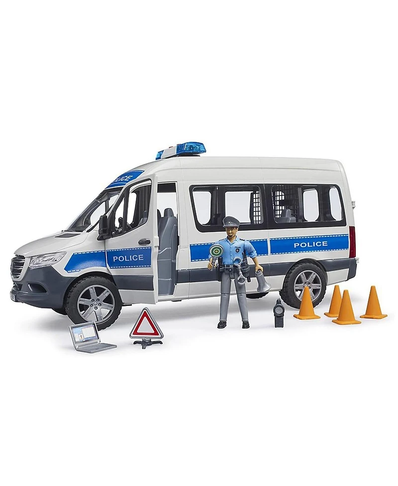 Bruder 1/16 Mb Sprinter Police Emergency Vehicle with Light & Sound Module