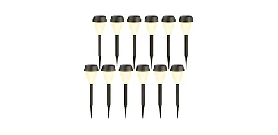 Maggift Solar Pathway Lights: Outdoor, Waterproof - 12 Pack