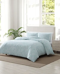 Closeout! Tommy Bahama Home Art Of Palms Reversible 3 Piece Duvet Cover Set