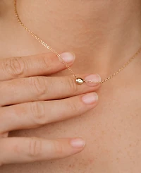 Ettika Polished Dainty Pebble Pendant Necklace