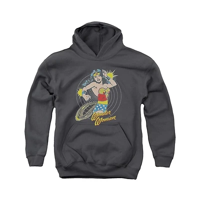 Dc Comics Boys Youth Spinning Pull Over Hoodie / Hooded Sweatshirt