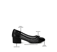 Tudum Rhinestone Detail Mesh Ballerinas