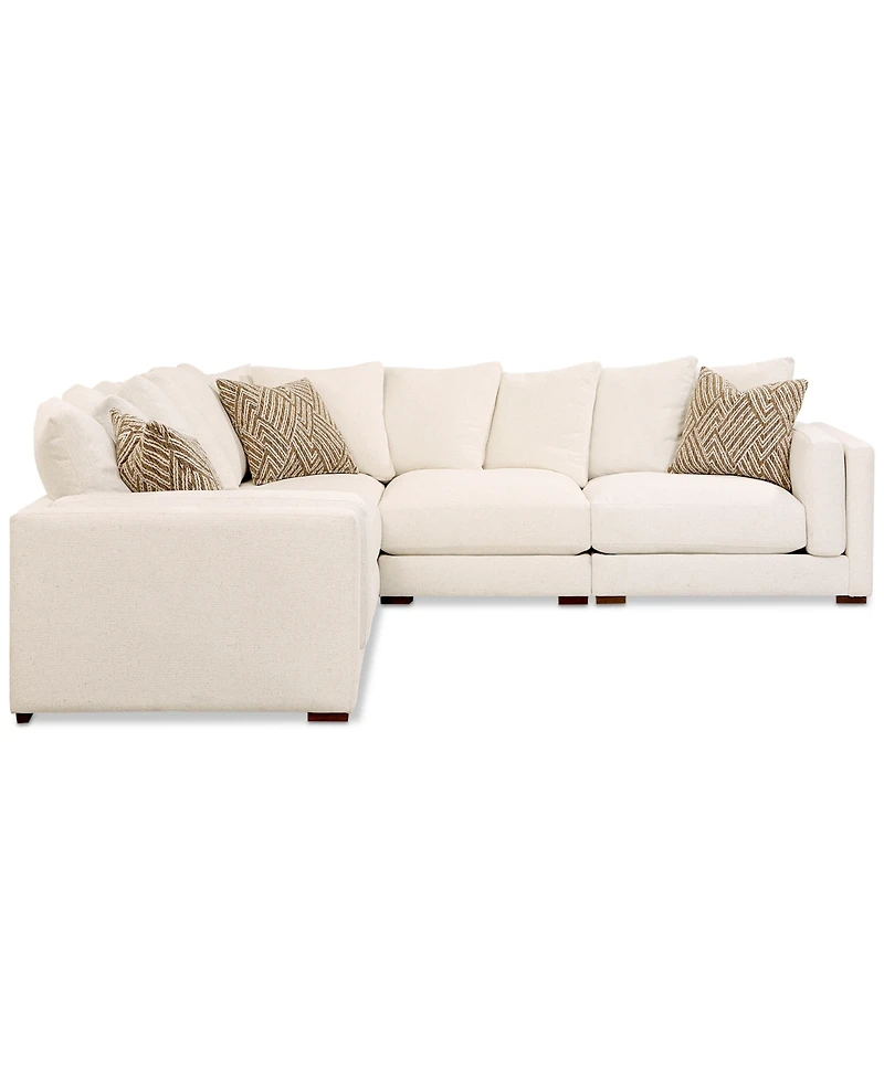 Barlien 5-Pc. Modular Fabric Sectional, Created for Macy's