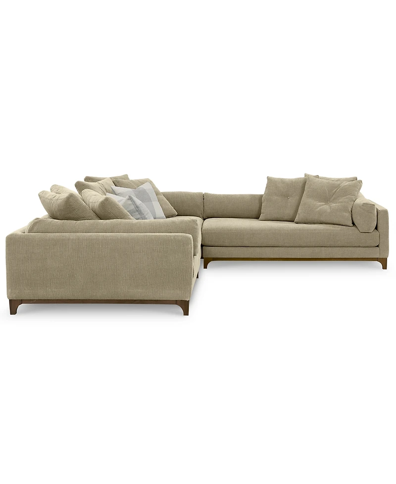 Closeout! Brendalyn 3-Pc. Modular Fabric Sectional Chaise & Sofa Set, Created for Macy's