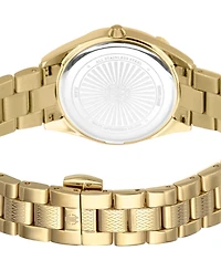 Roberto Cavalli Women's Quartz Gold-tone Stainless Steel Watch 32mm