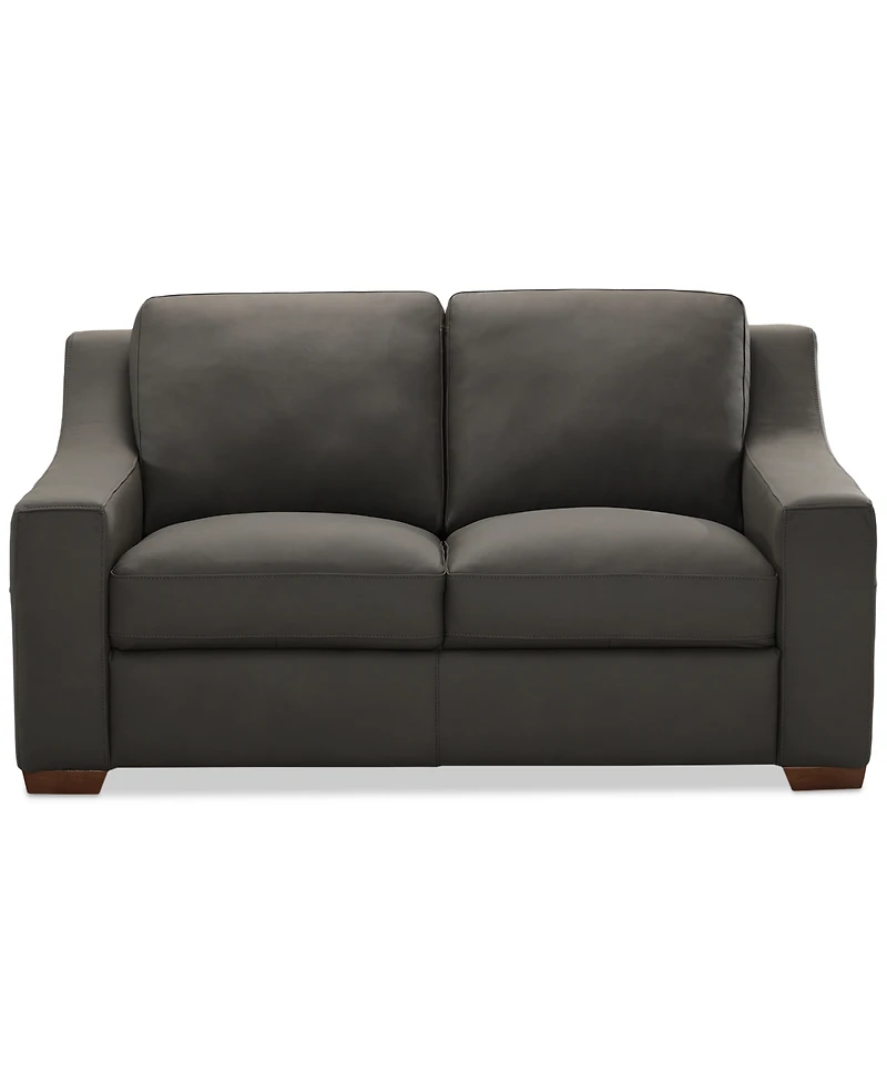 Closeout! Kovner Leather Loveseat, Created for Macy's