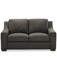 Closeout! Kovner Leather Loveseat, Created for Macy's
