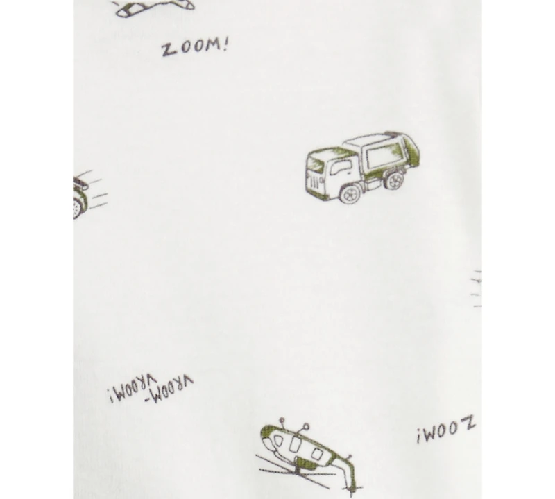 Carter's Baby Boys Zip-Up Jacket, Printed Bodysuit & Faux-Denim Pants, 3 Piece Set