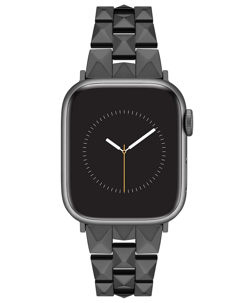 Nine West Women's Gunmetal Grey Alloy Bracelet Designed for 38/40/41mm Apple Watch