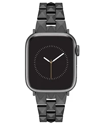 Nine West Women's Gunmetal Grey Alloy Bracelet Designed for 38/40/41mm Apple Watch