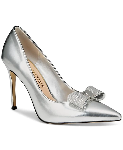 Things Ii Come Women's Soho Luxurious Crystal Double Bow Pumps