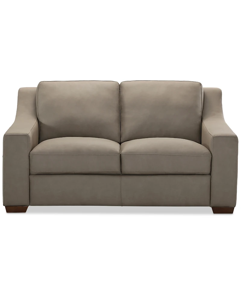 Closeout! Kovner Leather Loveseat, Created for Macy's