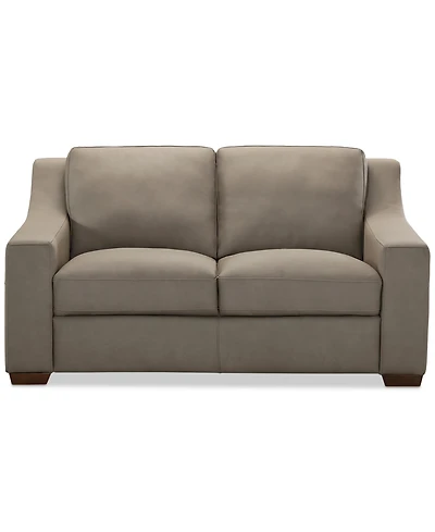 Closeout! Kovner Leather Loveseat, Created for Macy's
