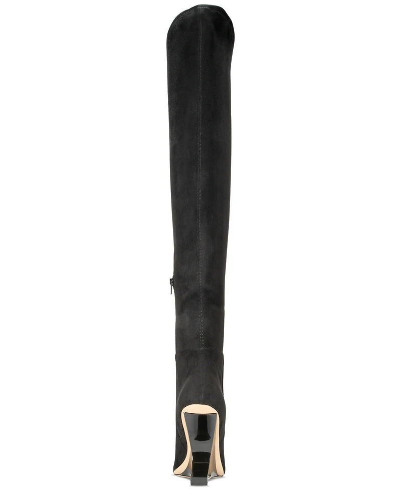 Aaj By Aminah Women's Indigo Over-The-Knee Dress Boots