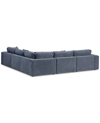 Nycolle 5-Pc. Modular Fabric L-Shape Sectional, Created for Macy's
